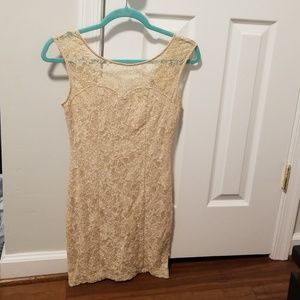 Cream Lace Dress
